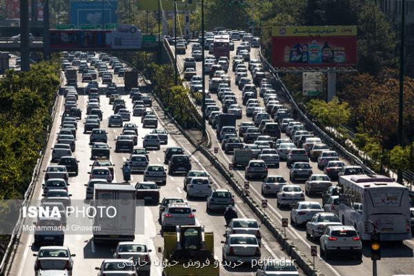 اعلام وضعیت ترافیک عصرگاهی در معابر پایتخت