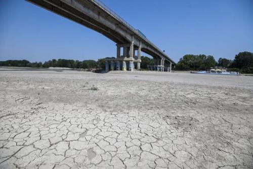 تابستان خشک و رکورد کاهش آب در بزرگترین رود ایتالیا