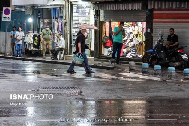 رگبار و رعد و برق در نقاط مختلف کشور