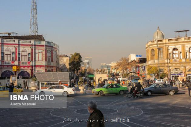 کیفیت هوای تهران در وضعیت ناسالم برای گروههای حساس