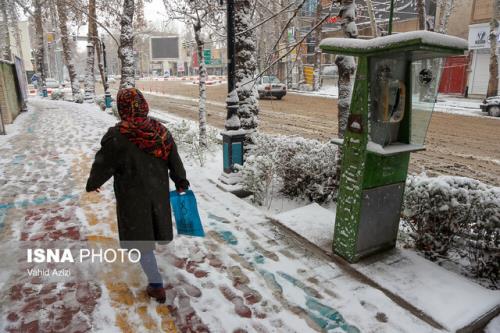 بارش برف و باران در بیشتر استان ها