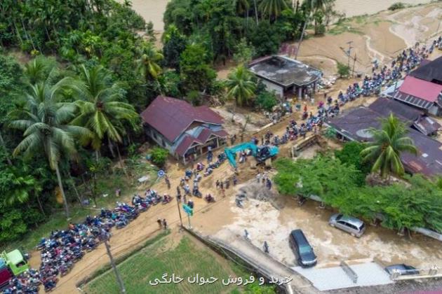 افزایش تلفات سیل و رانش زمین در اندونزی به علاوه عکس