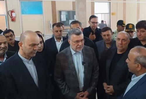 بازدید وزیر بهداشت از طرح های عمرانی در دست اجرای سراب