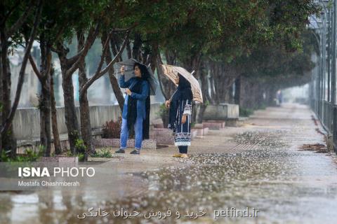 افزایش بارندگی در بعضی مناطق كشور از عصر امروز
