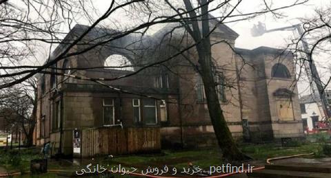 آتش سوزی بزرگ در كلیسای تاریخی بلكبرن انگلیس