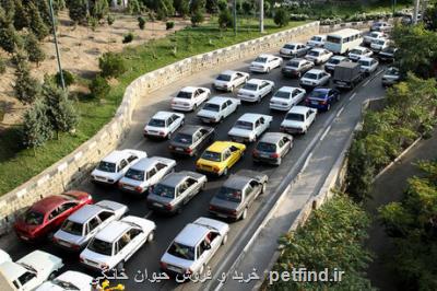 ترافیك نیمه سنگین در محور كرج - چالوس