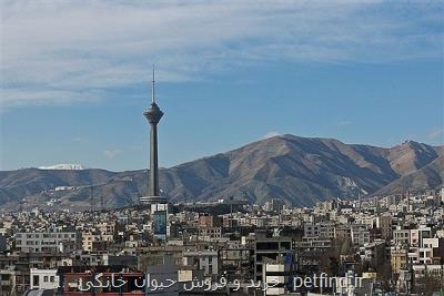 كیفیت هوای پایتخت امروز قابل قبول است